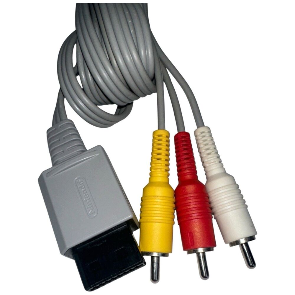 Nintendo Wii AV Cable Replacement RVL009 Composite Video Audio Cord OEM Genuine